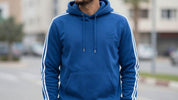 Hanorac Adidas barbati albastru, stilat si confortabil.