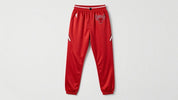 Pantaloni Chicago Bulls roșii cu logo-ul echipei.