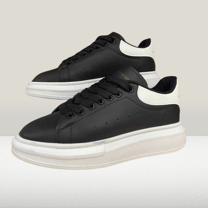 Alexander McQueen Black sneakers with white sole