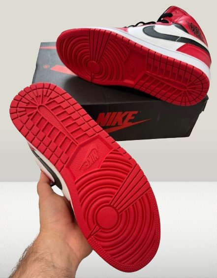 Back side view of Jordan 1 Chicago