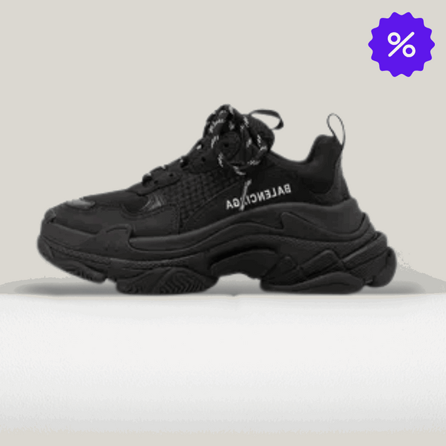 Balenciaga Triple-S Full-Black [60% Off-New]