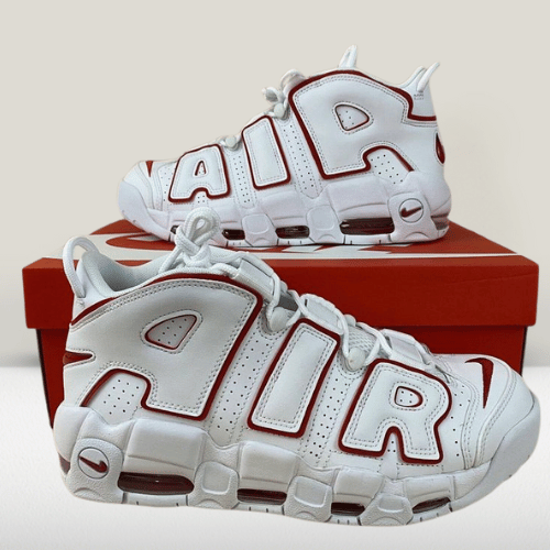 Air Uptempo Red White  [70% OFF]