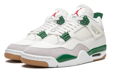 AIR JORDAN 4 green-white [FULL-BOX]