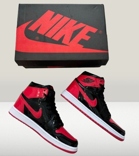 Classic Bred colorway Jordan 1 Patent-Bred sneakers