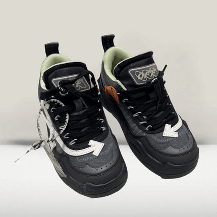 Close-up view of OFF-White Odsy 1000 shoes 