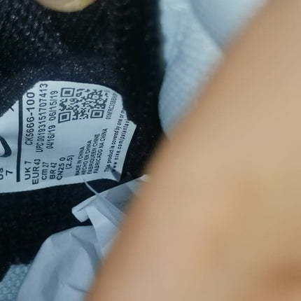 Details and scanner of Jordan 1 Black sneakers