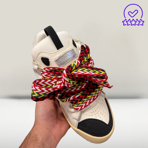 Luxury Lanvin Curb sneakers with custom-colored laces