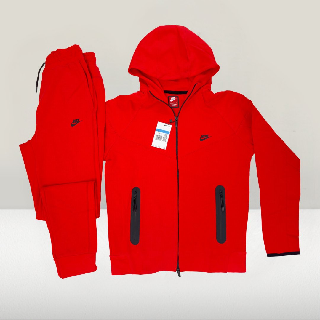 Trening Tech Fleece roșu pentru bărbaț