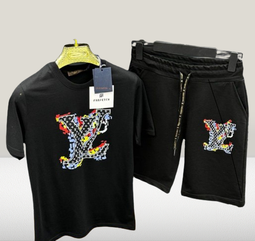 compleu lui vuitton negru trening lv negru trening nike