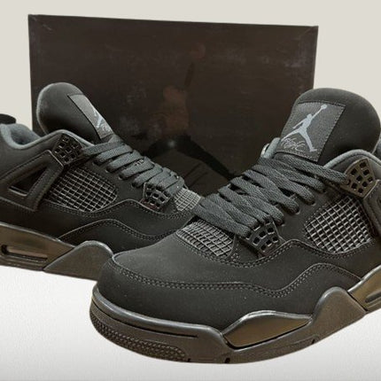 Jordan 4 Black Cat Leather [FULL - BOX] - ShoeResidenceJordan 4 Black Cat full boxJordan 4364 adidas jordan4 black cat4 black cat adidas jordan2
