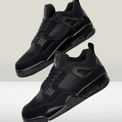 Jordan 4 Black Cat Leather [FULL - BOX] - ShoeResidenceJordan 4 Black Cat side viewJordan 4364 adidas jordan4 black cat4 black cat adidas jordan7