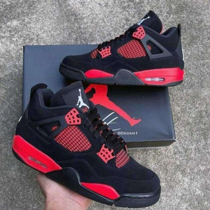 Jordan 4 Red Thunder FULL - BOX [LA REDUCERE] - ShoeResidenceJordan 4 Red Thunder sneakersJordan 4364 Red Negru4 Red Roșu4 Red Thunder2