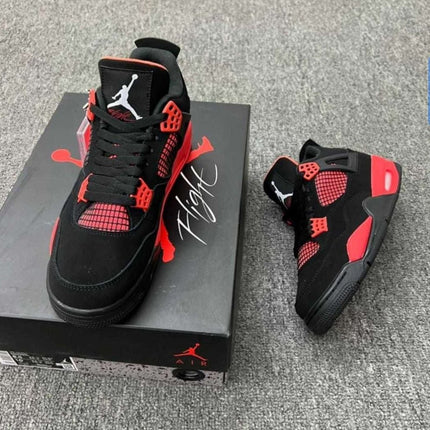 Jordan 4 Red Thunder FULL - BOX [LA REDUCERE] - ShoeResidencepremium Jordan 4 Red ThunderJordan 4364 Red Negru4 Red Roșu4 Red Thunder6