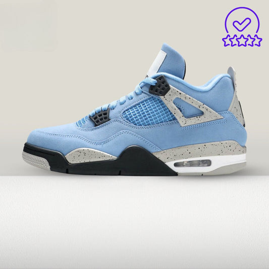 Jordan 4 University Blue PIELE [Full - Box] - ShoeResidenceJordan 4 University Blue PIELE [Full - Box]Jordan 436