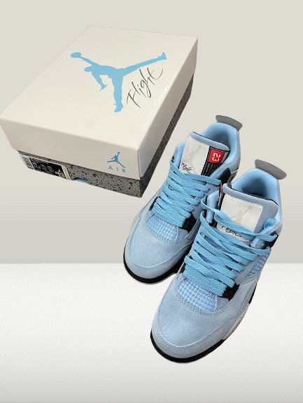 Jordan 4 University Blue PIELE [Full - Box] - ShoeResidenceJordan 4 University Blue PIELE [Full - Box]Jordan 436