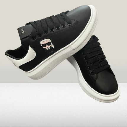 Karl Lagerfeld - Black Leather [40% OFF] - ShoeResidenceKarl Lagerfeld luxury shoes in black and whiteKarl Lagerfeld36adidas alb karl lagerfeldadidas negurAdidasi Dama Karl14