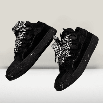 Lanvin Curb Leather Black [NOU] - ShoeResidenceLeather Curb Sneakers Black39curb leathercurb leather blackDesigner Curb Sneakers3
