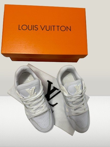 Louis Vuitton White Monogram Sneakers | Cumpără Adidași Louis