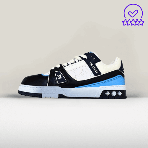 靴 Louis Vuitton Louis Vuitton Pantofi Sport Alb-Albastru Ediția 2025 | ShoeResidence