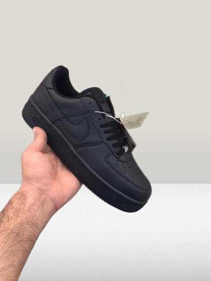 Matte shops black air force 1