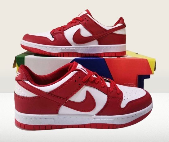 Adidași Nike Dunk Low 'Panda Red' | Preț Mic & Stoc Limitat
