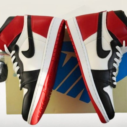 side profile of Jordan 1 Black Shoes
