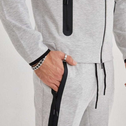 Tech Fleece Grey 2024 [Full - Set] - ShoeResidenceVedere de aproape a versiunii Tech Fleece grNike TechSBlue Romania GriBlue Tech Gri TreningBlue Trening Gri4