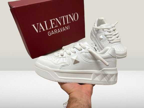 Valentino Garavani Sneakers Full-White | Cumpără Acum la Ofertă
