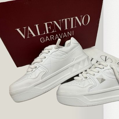 Valentino Garavani Sneakers Full-White | Cumpără Acum la Ofertă