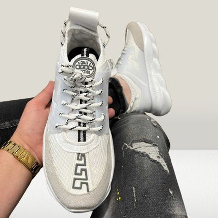 Versace Chain - Reaction ALB [40% Off] - ShoeResidenceVersace Chain shoes in handVersace36Adidas Pantof Versace AlbAdidas Pantof Versace BlackAdidas Pantof Versace Chain2