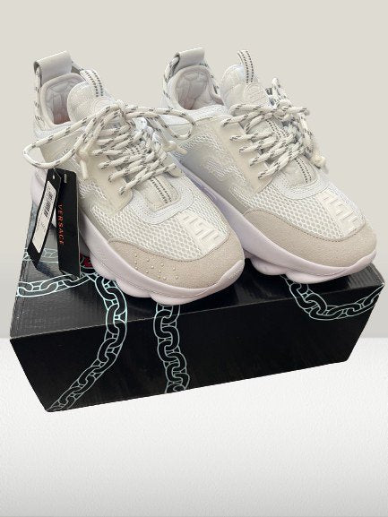 Versace Chain - Reaction Alb PIELE NATURALĂ [FULL - BOX + ACCESORII] - ShoeResidenceVersace Chain Reaction alb, adidași Versace Chain Reaction albi, Versace Chain Reaction de vânzare, Versace Chain Reaction originali, Versace Chain Reaction online, cumpără Versace Chain Reaction alb, pantofi sport Versace Chain Reaction alb, VeVersace36