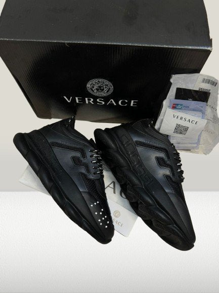 プニ　　CZ340 SNEAKERS VERSACE, Chain Reaction Black Green