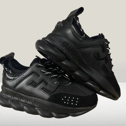 Versace Chain Reaction NEGRU [STOC LIMITAT] - ShoeResidenceVersace Chain Reaction luxury footwear for men and womenVersace36Adidas Pantof Versace BlackAdidas Pantof Versace ChainAdidas Pantof Versace Ieftin6